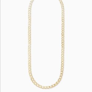 NWOT Kendra Scott Ronnie Link Chain Necklace In Gold, 20”